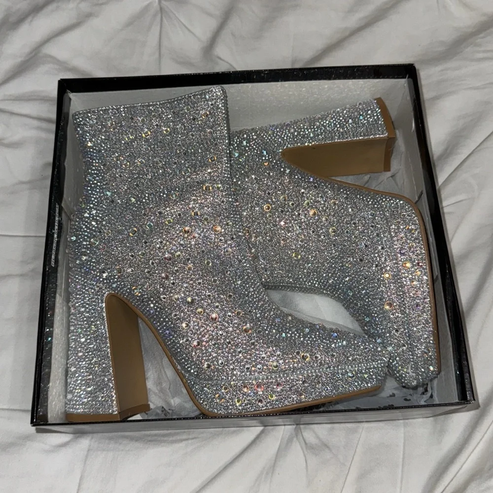 Forever Rhinestone Booties - Picture 7 of 9